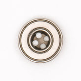 Moderne Metalen Knoop met Cirkelpatroon 17x17 mm Knopen KNP00139